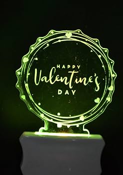 Personalized Valentine’s gift lamp with engraved names and heart design – romantic LED light for anniversary or love occasions