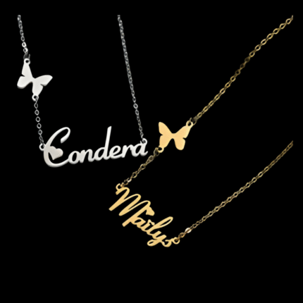 Customized jewellery with name necklace, bracelet, and engraved pendant – personalized gift for her
