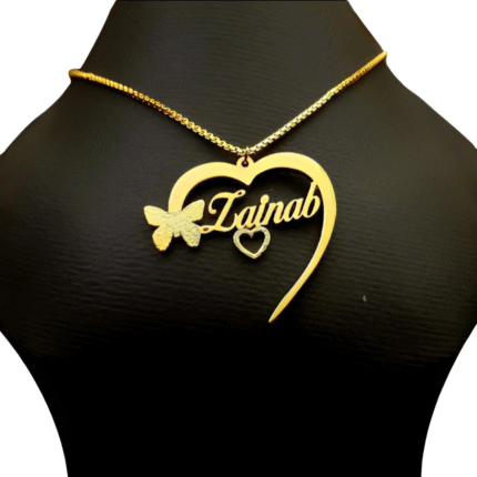 Personalized jewellery set with name necklace, custom bracelet, and engraved accessories – perfect gift for her