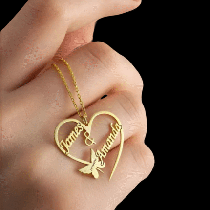 Customized jewellery with name necklace, bracelet, and engraved pendant – personalized gift for her