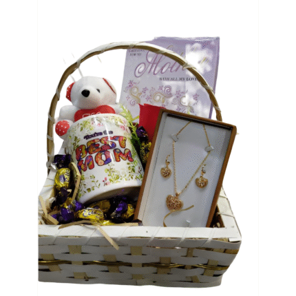 Premium gift basket with sweets, candles, and custom items – stylish hamper for any celebration or event