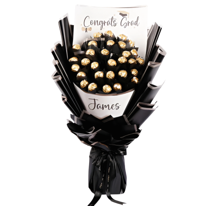 Graduation gift box with custom mug, keychain, chocolates, and inspirational accessories – thoughtful gift for recent graduates