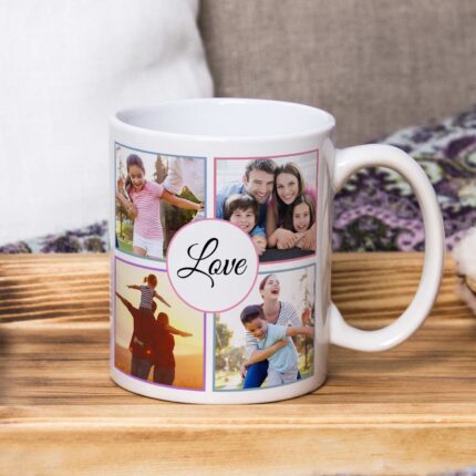 Customized ceramic mugs with name, photo, and quote – personalized printed gift mugs for daily use or special occasions