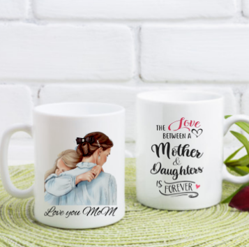 Customized ceramic mugs with name, photo, and quote – personalized printed gift mugs for daily use or special occasions