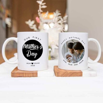 Personalized mugs with photo, name, and custom text – printed ceramic mugs for gifting or personal use