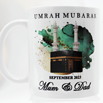 Hajj and Umrah gift box with tasbeeh, personalized pouch, Islamic book, and fragrance – thoughtful gift for pilgrims