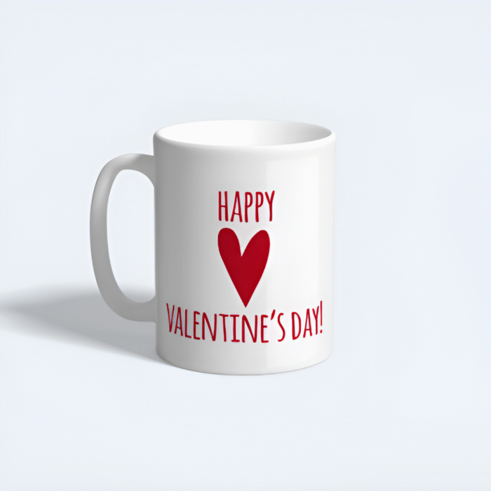 Valentine’s gift box with personalized mug, chocolates, keychain, and romantic accessories – perfect love gift for couples