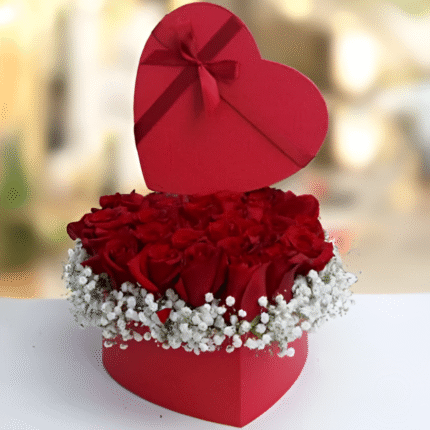 Valentine’s gift box with personalized mug, chocolates, keychain, and romantic accessories – perfect love gift for couples